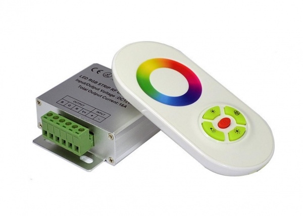 купить Контроллер Smartbuy RGB 216W (12V, 18A, радио, сенсорный, IP20)                                      с доставкой