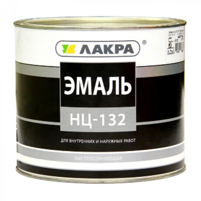 купить Эмаль НЦ- 132 белая  1,7кг  Лакра                                                                    с доставкой