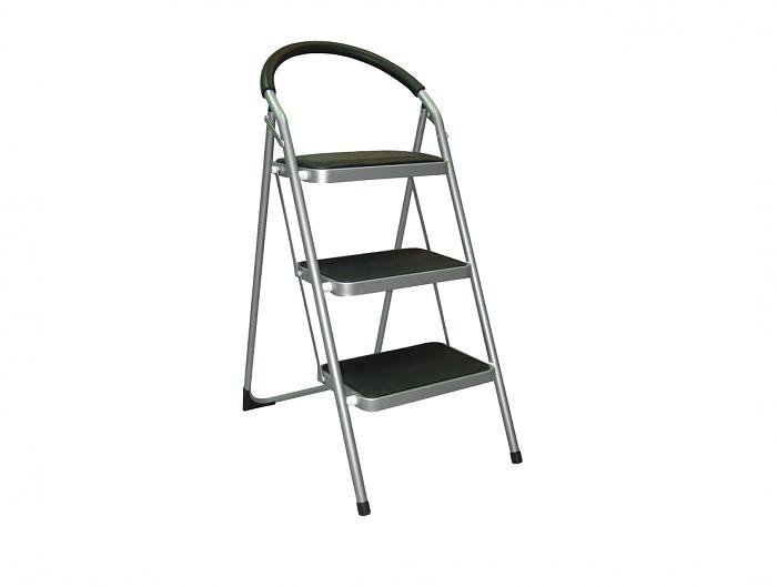 купить Стремянка ALUMET сталь,  3 ступени широкие с доставкой