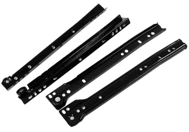 купить Направляющие роликовые RAL9005 300мм черный                                                          с доставкой