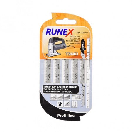 купить Пилка Runex T-244D 100х75мм (древесина,ДСП) быстр.чист.фигурн. распил.                               с доставкой