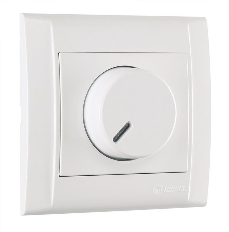 купить Диммер Makel Defne 600Вт белый                                                                       с доставкой