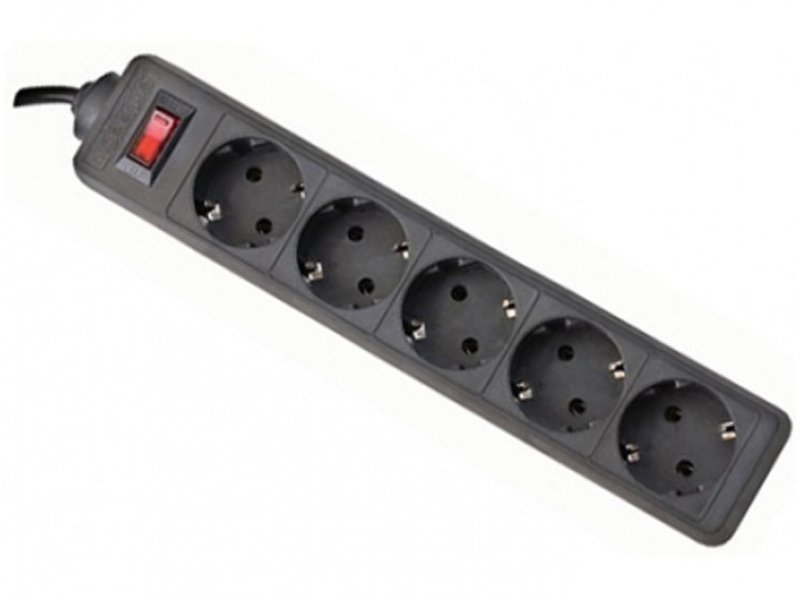 купить Сетевой фильтр Defender ЕS 5гн 5м черный                                                             с доставкой