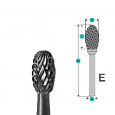 купить Шарошка по металлу SEB  E0813М06 с доставкой
