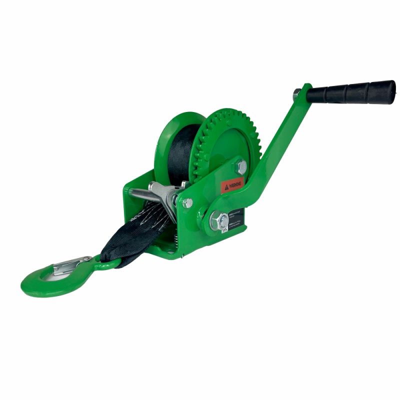 купить Лебедка ручная барабанная HITCH HW900  900кг, лента 10м с доставкой