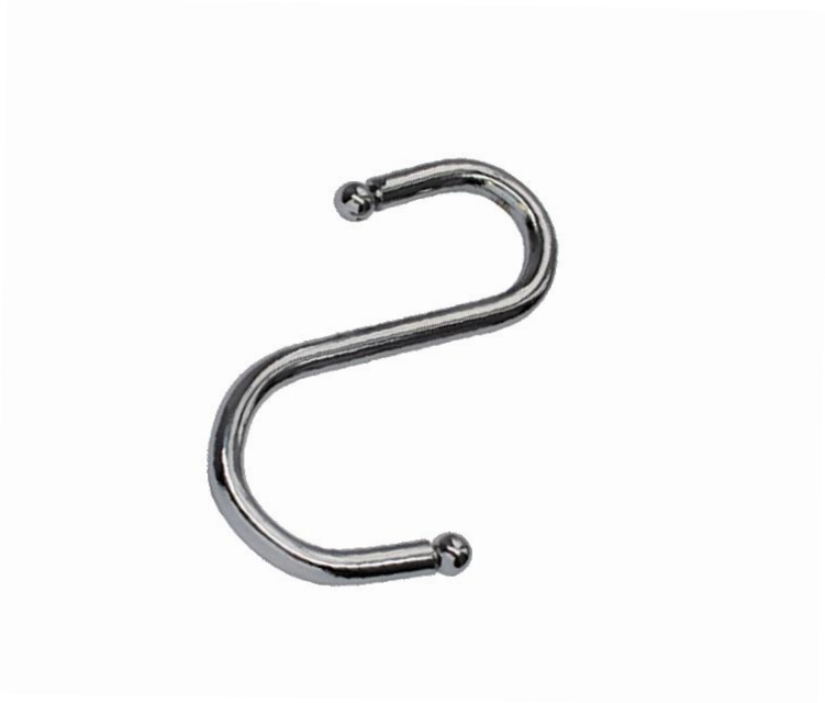 купить Крючок для рейлинга 16мм  одинарный, хром, шарик с доставкой