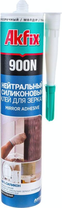 купить Клей герметик силиконовый AKFIX №900 для зеркал 280мл Прозрачный с доставкой