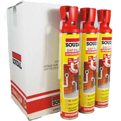 купить Пена Soudal GENIUS GUN 750мл, бытовая, многоразовая, от +5С до +25С                                  с доставкой