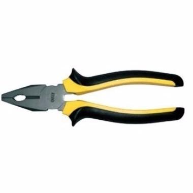 купить Пассатижи FIT "Стайл" 180мм черно-желтые мягкие прорезиненные ручки, молибденовое покрытие с доставкой