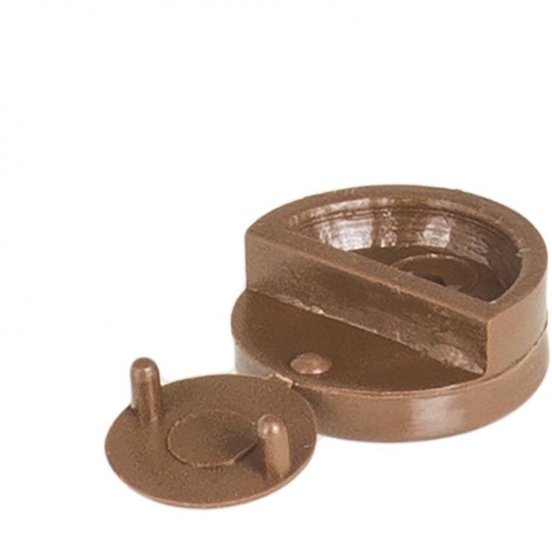 купить Зеркалодержатель пластмассовый 4мм коричневый                                                        с доставкой