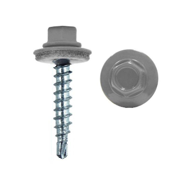 купить Саморез кровельный цветной 4,8х70 RAL7004 светло-серый                                               с доставкой