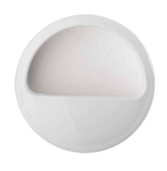 купить Ручка мебельная врезная белая D=50                                                                   с доставкой