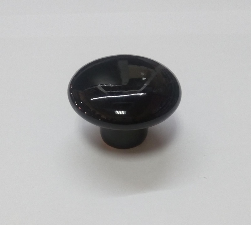 купить Ручка мебельная кнопка 101 керамика D38 BROWN  с доставкой