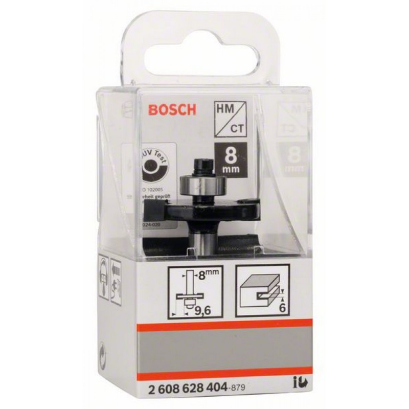 купить Фреза Bosch плоск.паз. 2лезв, шар/подш. 8/32/6/5                                                     с доставкой