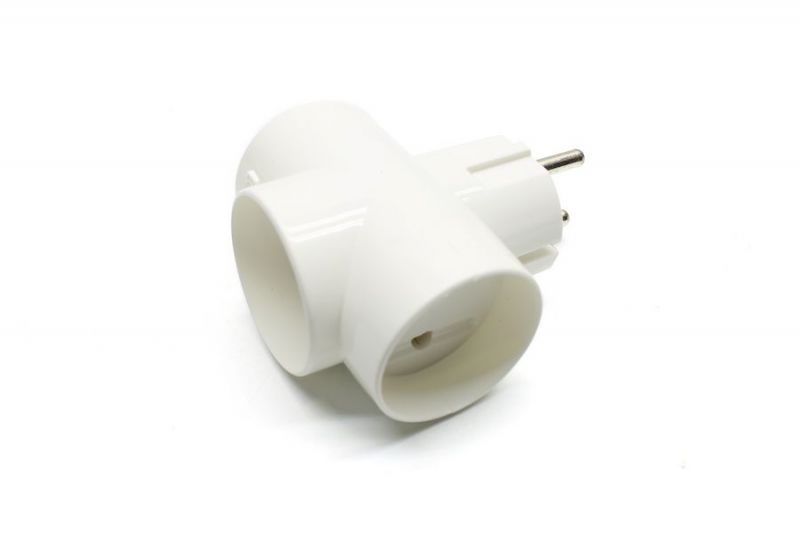 купить Тройник Toker  3Т 6-10А белый с доставкой