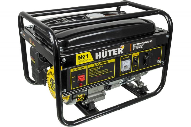 купить Генератор бензиновый HUTER DY3000L 2.7кВт,43кг,220V с доставкой