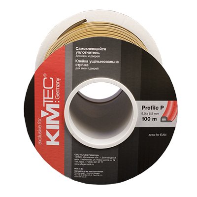 купить Уплотнитель  KIM TEC профиль Р, коричневый 9х5,5 мм с доставкой
