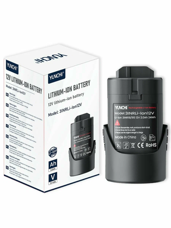 купить Аккумулятор Li-Ion 12В 2,0Aч YUNCHI для Bosch с доставкой