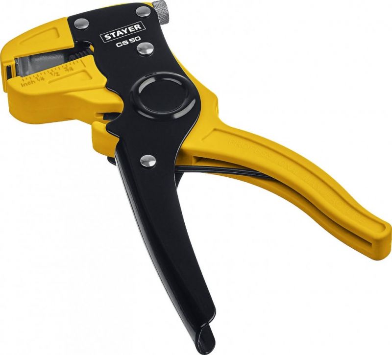 купить Клещи автомат Stayer Professional CS-50 для снятия изоляции 0,2-6,0мм2 арт.22636_z01 с доставкой