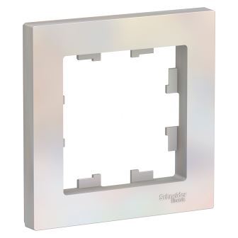 купить Рамка Schneider Electric Atlas 1-ая жемчуг ATN000401 с доставкой