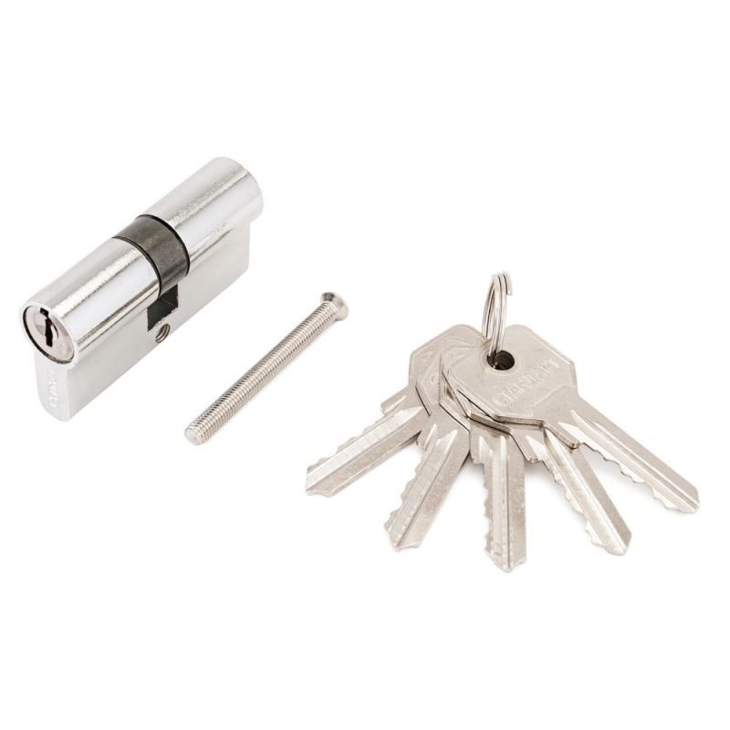 купить Механизм цилиндровый Стандарт Z.I.70-5K СР (30х10х30) хром, англ. ключ-ключ, 5кл. с доставкой