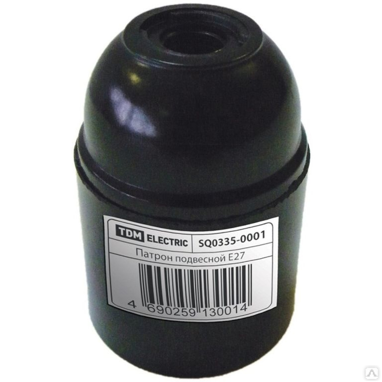 купить Патрон карболитовый подвесной Е27 TDM с доставкой
