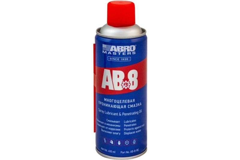 купить Смазка ABRO многоцелевая проникающая 450мл  AB-8-450-RE с доставкой