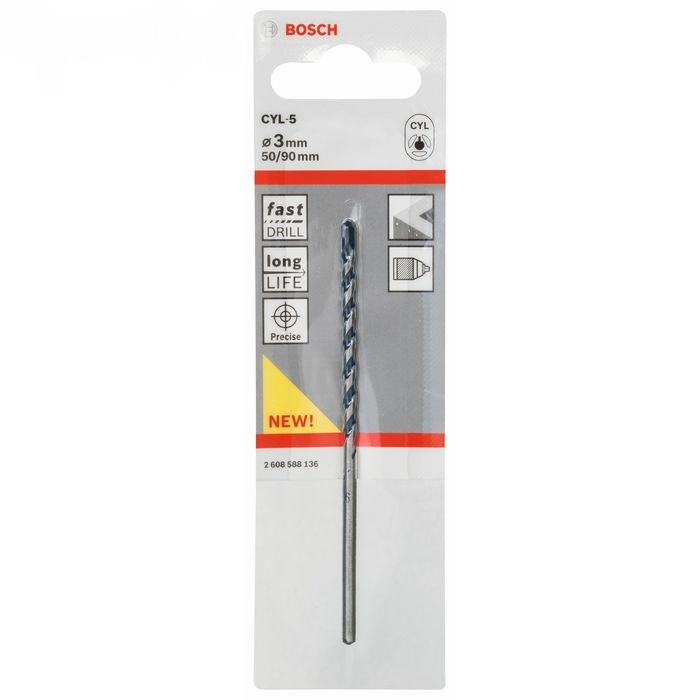 купить Сверло по бетону CYL-5  3* 50*90 Bosch 260858813                                                     с доставкой