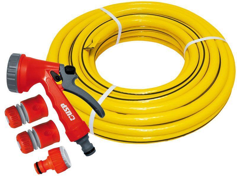 купить Набор поливочный USP 1/2"х15м, 3 коннектора, пистолет 5 режимов с доставкой