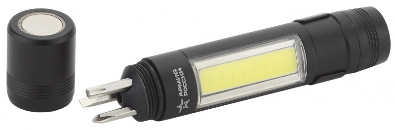 купить Фонарь Армия России МВ-702 Сапер (1,5Вт СОВ, 1*R03), набор отверток, магнит, анодированный алюминий  с доставкой