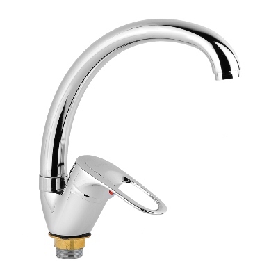 купить Смеситель для кухни ОЛИМП ОС6525 40мм боковой на гайке/гусак h-181мм с доставкой