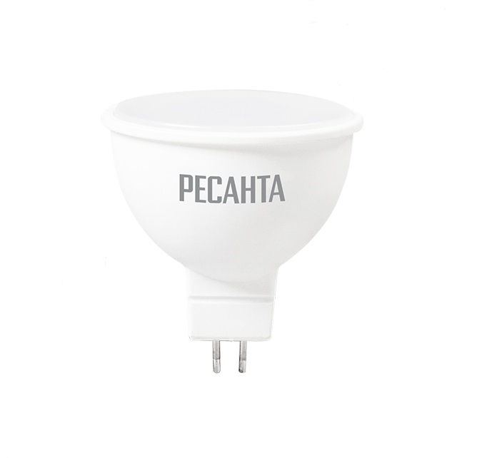 купить Лампа светодиодная GU5.3 Ресанта MR16  7Вт LL-R-MR16-7W-230-3K-GU5.3 арт.76/1/23 с доставкой