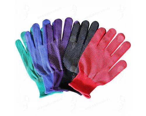 купить Перчатки нейлоновые с резиновым точечным покрытием  с доставкой