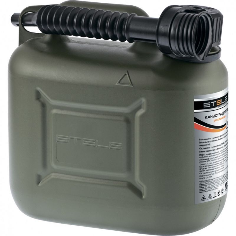 купить Канистра для ГСМ  5л. Stels вертикальная, пластиковая, усиленная  с доставкой