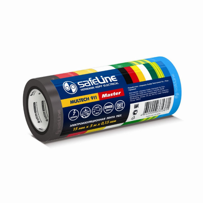купить Изолента Safeline Auto Master 15мм/5м 7цветов 7шт. с доставкой