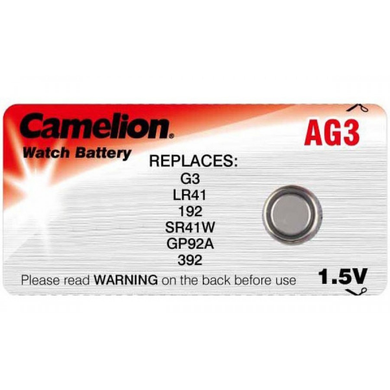 купить Батарейка часовая G 3 Camelion (392, LR736, LR41)                                                    с доставкой