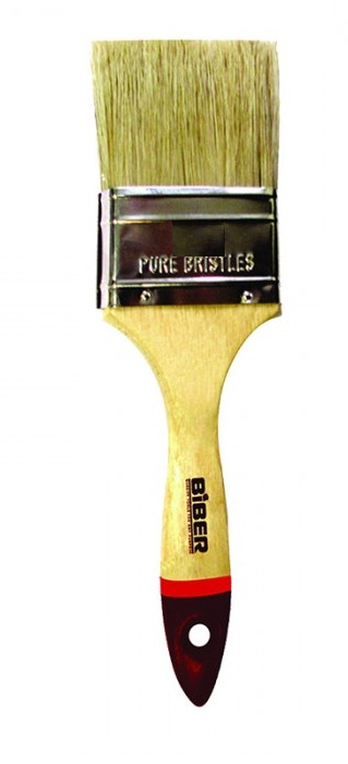 купить Кисть флейцевая BIBER "Суприм"  63мм  натуральная щетина с доставкой