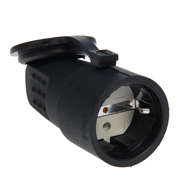 купить Штепсельное гнездо Универсал каучук 16А с заземлением                                                с доставкой