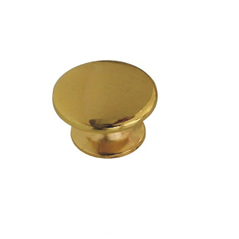 купить Ручка мебельная кнопка SOLLER 306А золото д-30мм                                                     с доставкой