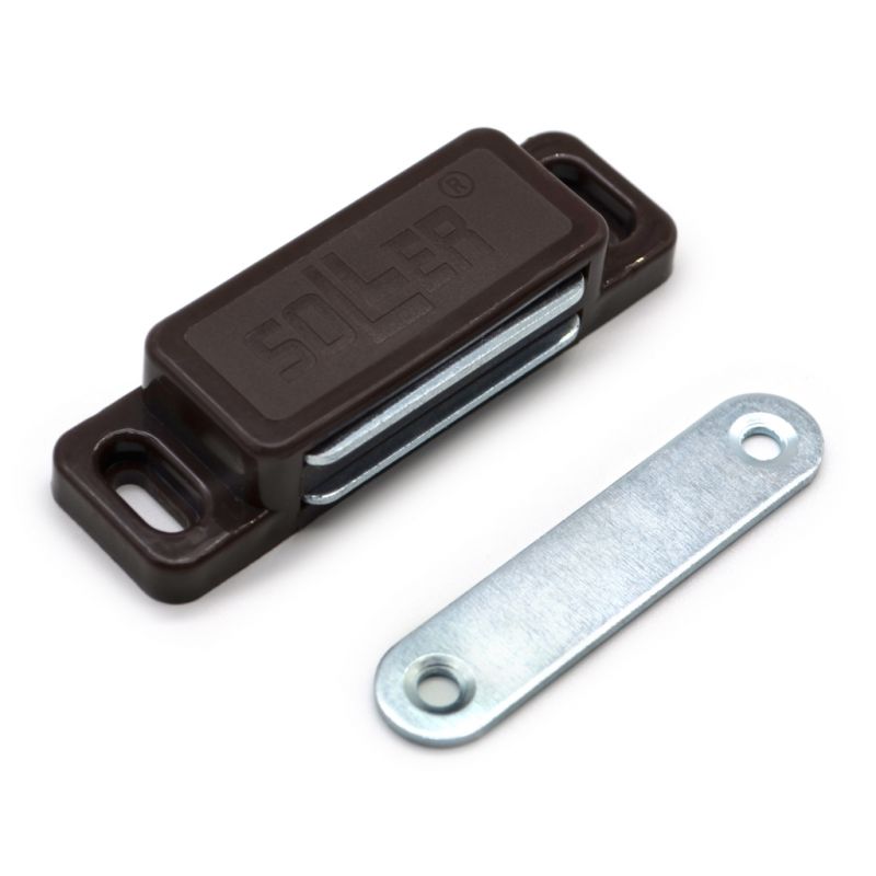 купить Защелка магнитная "Гигант" L-74мм коричневая                                                         с доставкой