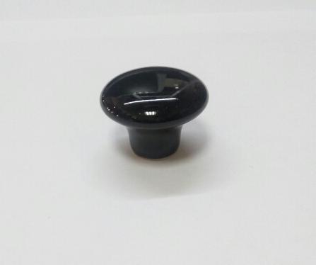 купить Ручка мебельная кнопка 102 керамика D32 BLACK                                                        с доставкой