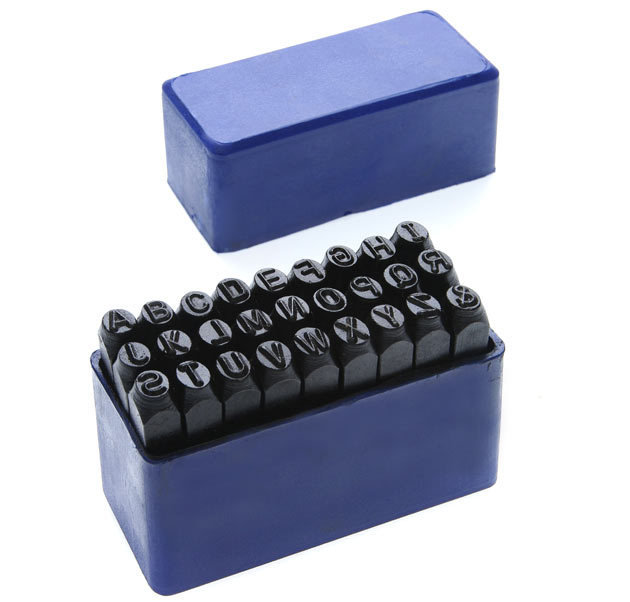 купить Набор клейм буквенные латинские № 3 стальные (27 букв) с доставкой