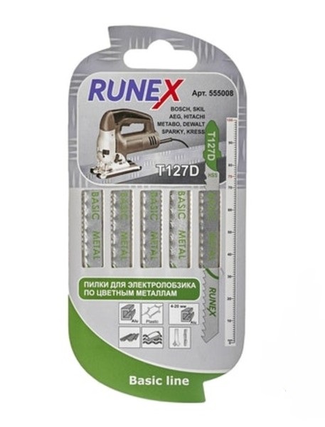 купить Пилка Runex T-127D 100х75мм (цв.металлы,пластм.,асбестоцемент) быстр.распил.                         с доставкой