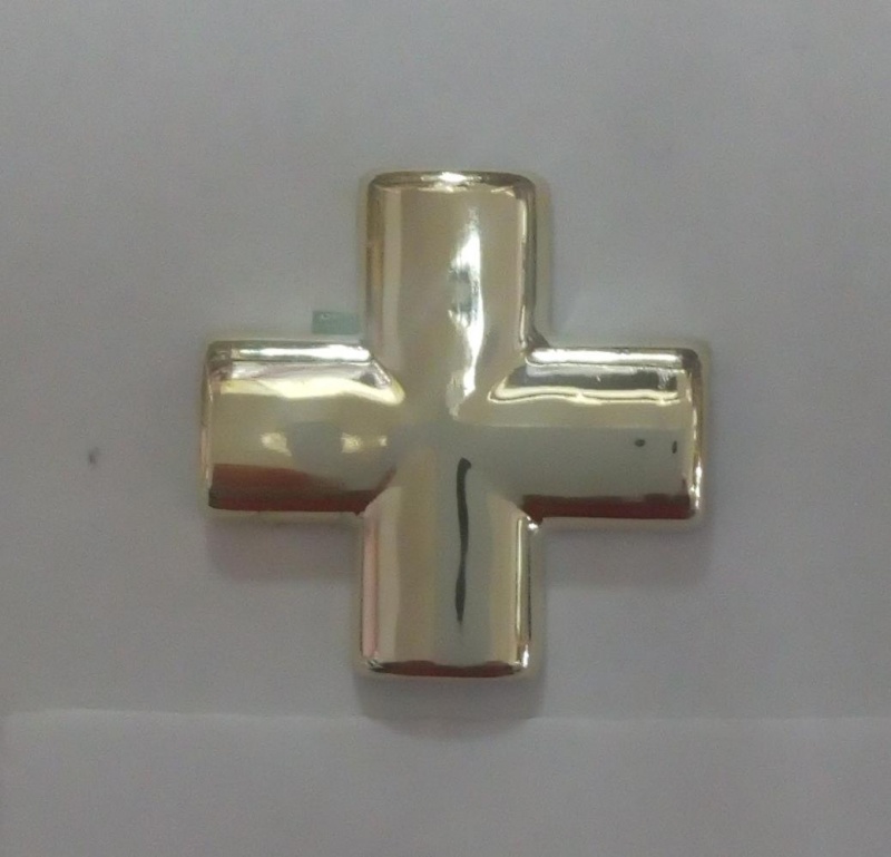 купить Декоративный Х-элемент крестик 7*2 золото                                                            с доставкой