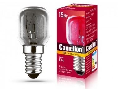 купить Лампа  накаливания для духовки E14 15Вт Camelion  с доставкой