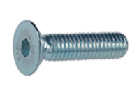 купить Винт потай с внутренним шестигранником  6х100  DIN7991 проч.8,8 цинк с доставкой