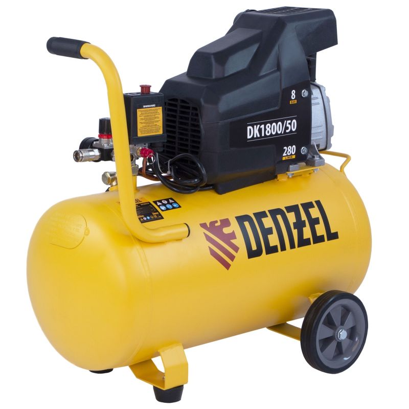 купить Компрессор воздушный Denzel DK1500/50,Х-PRO 1,5 кВт, 230 л/мин, 50 л с доставкой