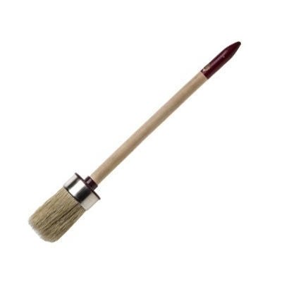 купить Кисть круглая ЗУБР "УНИВЕРСАЛ МАСТЕР" № 6, 30мм, деревянная ручка, светлая щетина с доставкой