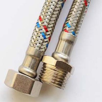 купить Подводка для воды  80см 1/2" гайка/штуцер Акватехник-сталь с доставкой