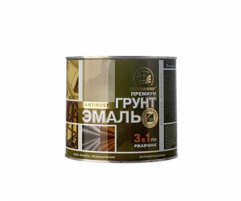 купить Грунт-эмаль по ржав.Радуга 3в 1 серая  1,9кг с доставкой